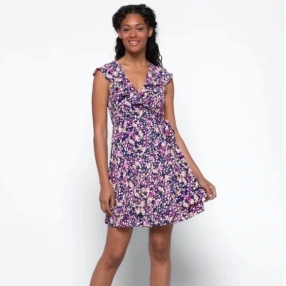 NWT Sanctuary Floral Wrap Dress - Picture 1 of 8
